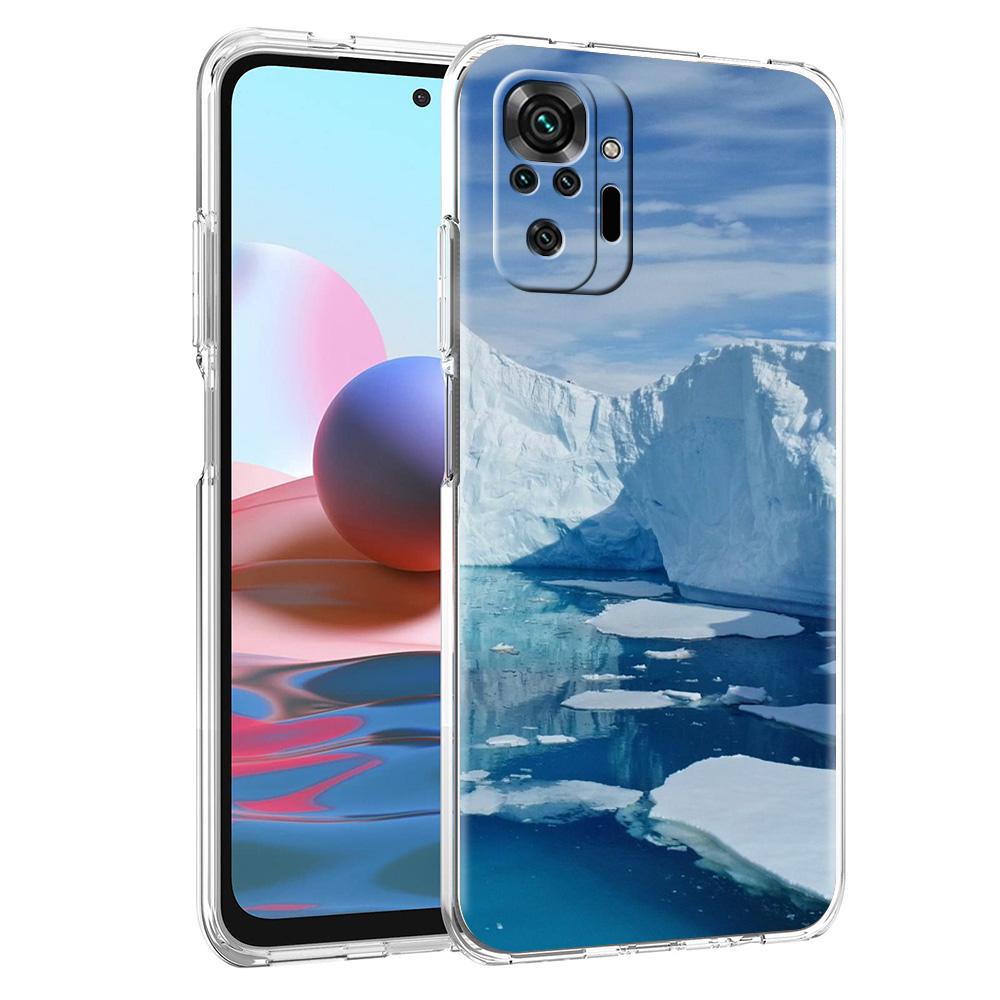 Phone Case For Xiaomi Redmi Note 15 14 5G 13 12 10 11 Pro Plus 4G 14C 13C 12C Soft TPU Cover Antarctica snow scenery