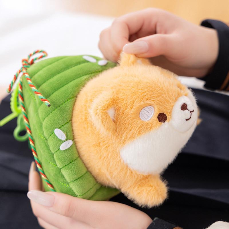 Capybara Zongzi Festivals Cartoon Keychain Stuffed Animal Doll Plush Gift Toy