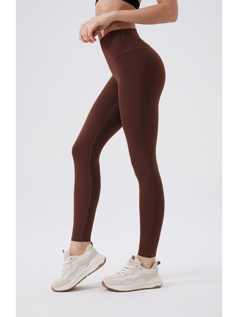 Nude Feel High-Waisted Butt-Lifting Yoga Pants: Brushed Slimming Sports Leggings for Women