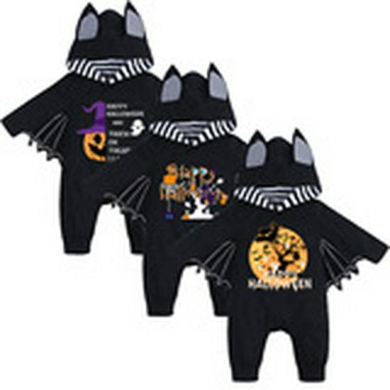 2025 Halloween Pumpkin Long Sleeve Baby Onesie Romper