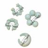 4 Stück/Set Transparente C-Ringe Gewindelose Ohr-Manschetten Stern Herz Clip-On Ohrringe Minimalistisches Buntes Ohrknochen-Clips Set Reise