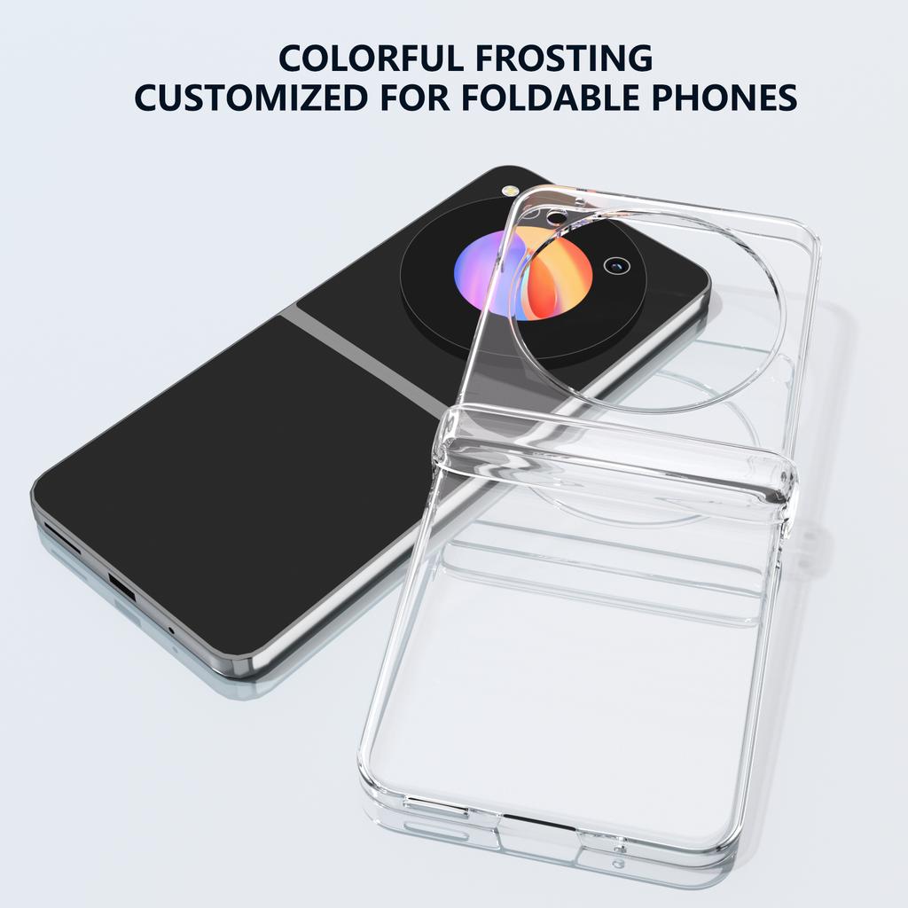 For ZTE nubia Flip 5G Case Hard PC Anti-scratch Transparent Phone Cover