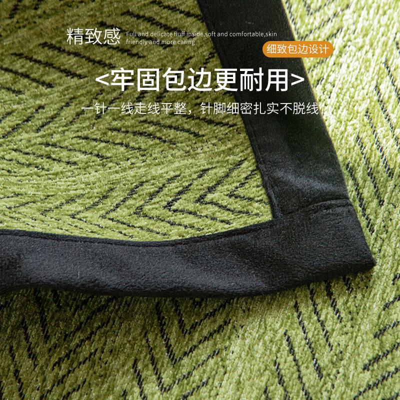 Chenier Sofa Cushion Is Universal In All Seasons, Green  Light Luxury Leather Sofa Cover, Non-Slip Cover Cloth Seat Cushion.
