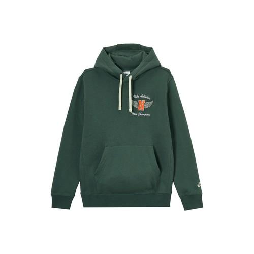 Nike Men s Green Pullover Hoodie with Comfortable Soft Fleece XL зелёный