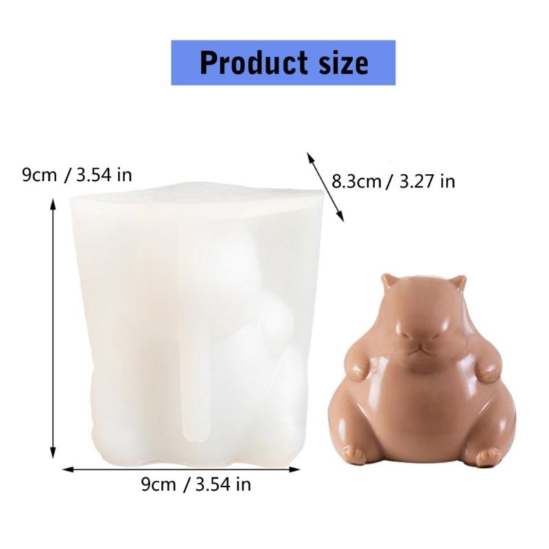 Capybara Molds Chocolate Molds Handmade Animal Silicone Mould Baking Molds Soap Molds Casting Molds for Home Decorations