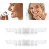 4-Piece Fake Teeth, Dentures, Instant Smile Teeth Covers, Cosmetic Teeth, Comfortable Fit, Most Comfortable Upper and Lower Teeth Care, Teeth Whitenin