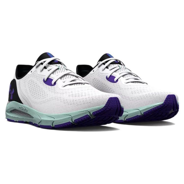 Under Armour Women's UA HOVR Sonic 5 Running Shoes White Black 3024906-103