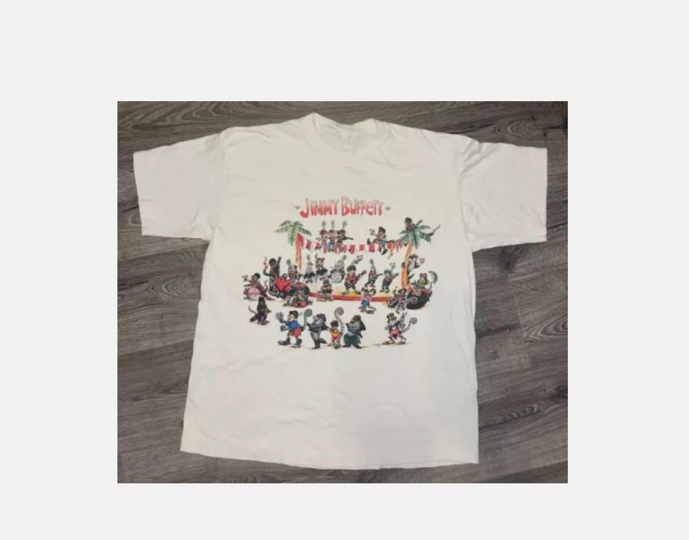

Jimmy Buffett 1993 Chameleon Caravan Tour Concert T-Shirts All Size S-5XL Gifts Unisex T-Shirt L