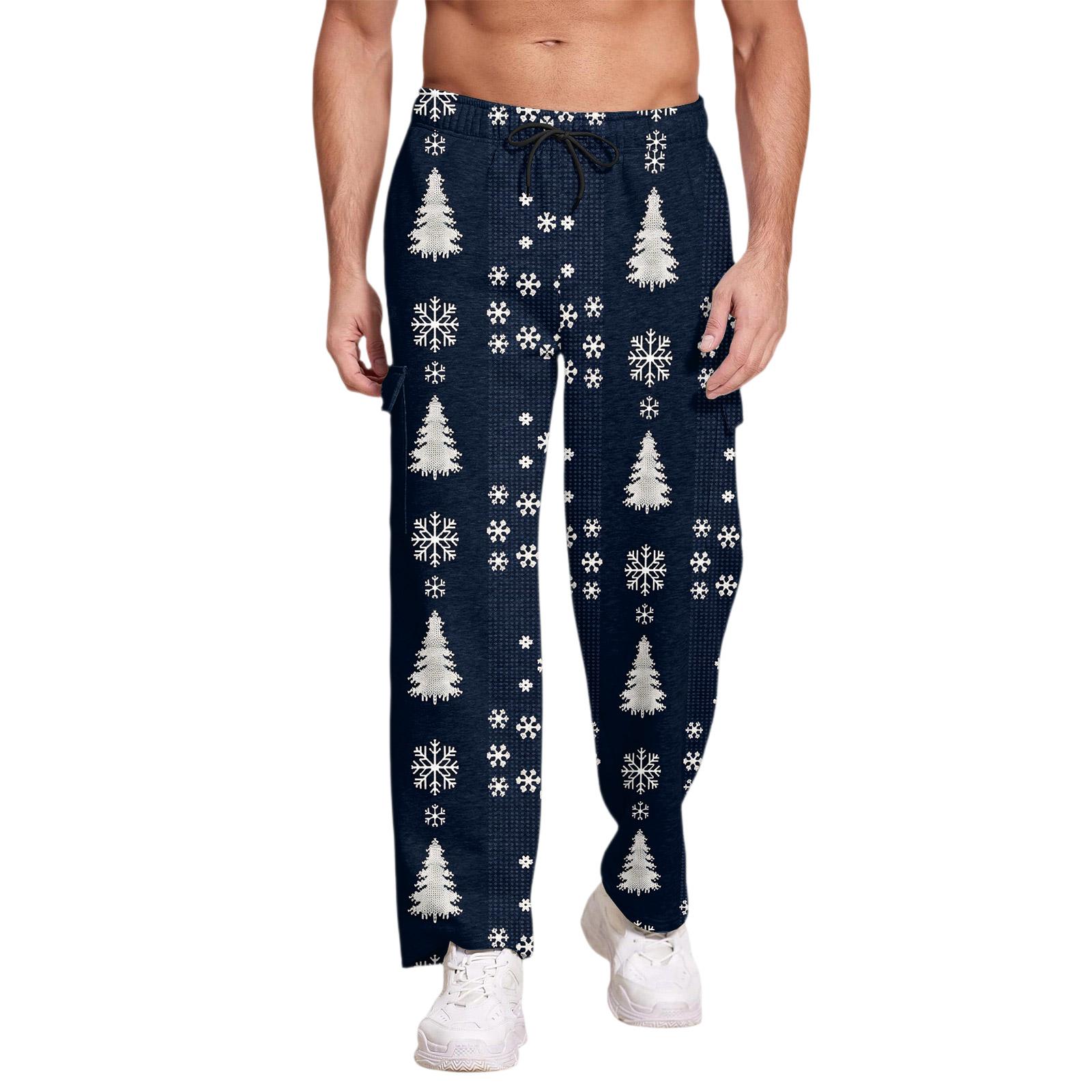 

Мужские повседневные спортивные штаны, свободные леггинсы, длинные панельные штаны для фитнеса и тренировок M тёмно-синий