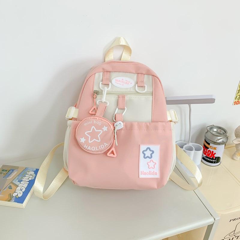 Cute girl schoolbag small fresh junior high school high school student size backpack high value student small backpack