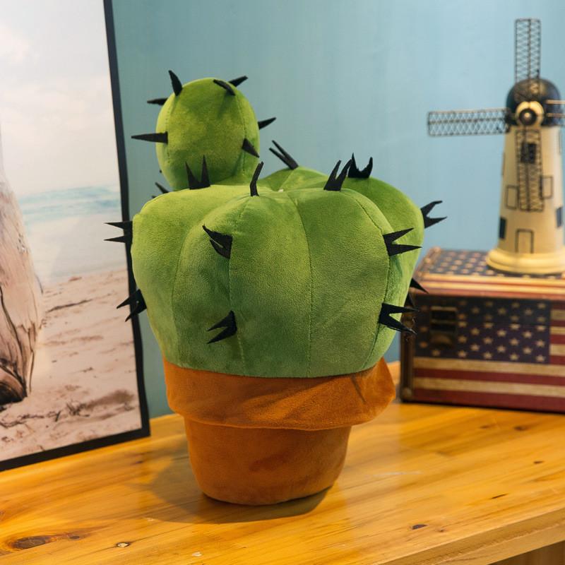 Cuscino Cactus Peluche Morbido Cristallo d'Acqua Peluche Cuscino Per Decorazione Casa Regalo