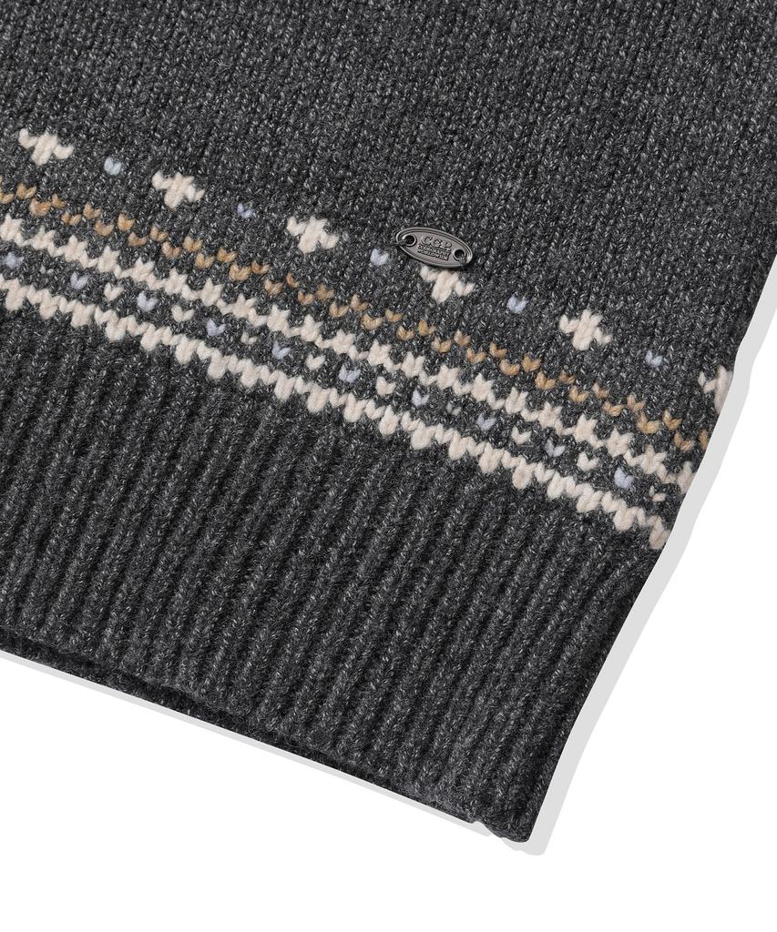 CGP (Women) Nordic Pattern Knit_Charcoal