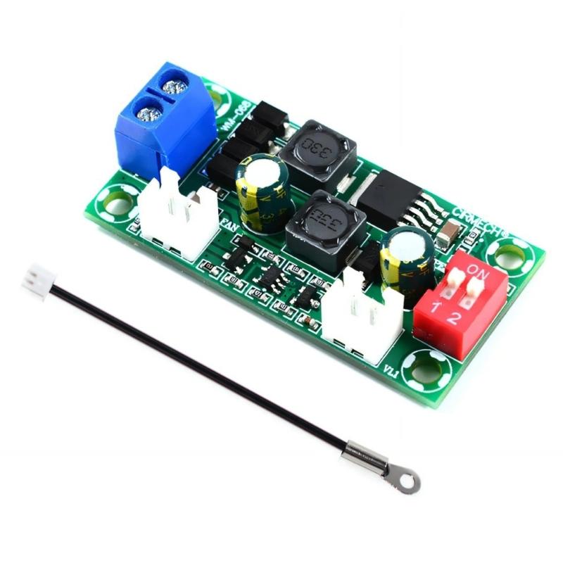 

Electronic Fan Speed Regulator Module 5V 12V 24V Output Adjustable For PC And LED Lighting