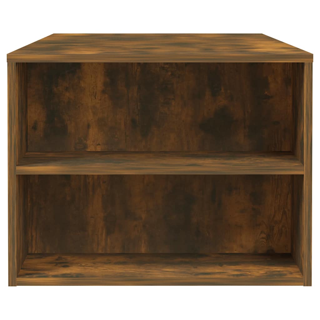 Coffee Table Smoked Oak 102x55x42 cm Engineered Wood