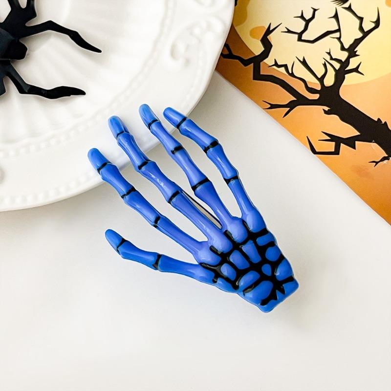 Halloween Κρανίο Harajuku Οστό Χεριού Κλιπ Μαλλιών Πλαϊνό Κλιπ Εορταστική Ατμόσφαιρα Χέρι Φαντάσματος Κλιπ Κορυφής Αξεσουάρ Μαλλιών