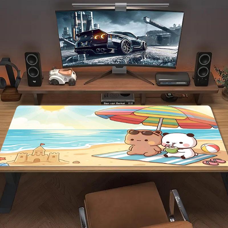 Bubu Y Dudu Color Mouse Pad Large Gaming Table Cushion Non-slip Laptop Tablet Big Mousepad XXL Mat Mini PC Playmat With Lock Edge