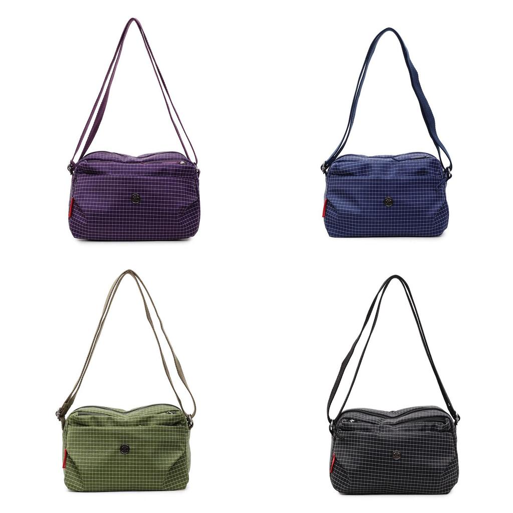 Minimalist Nylon Crossbody Bag With Zipper For Daily Casual Wear
