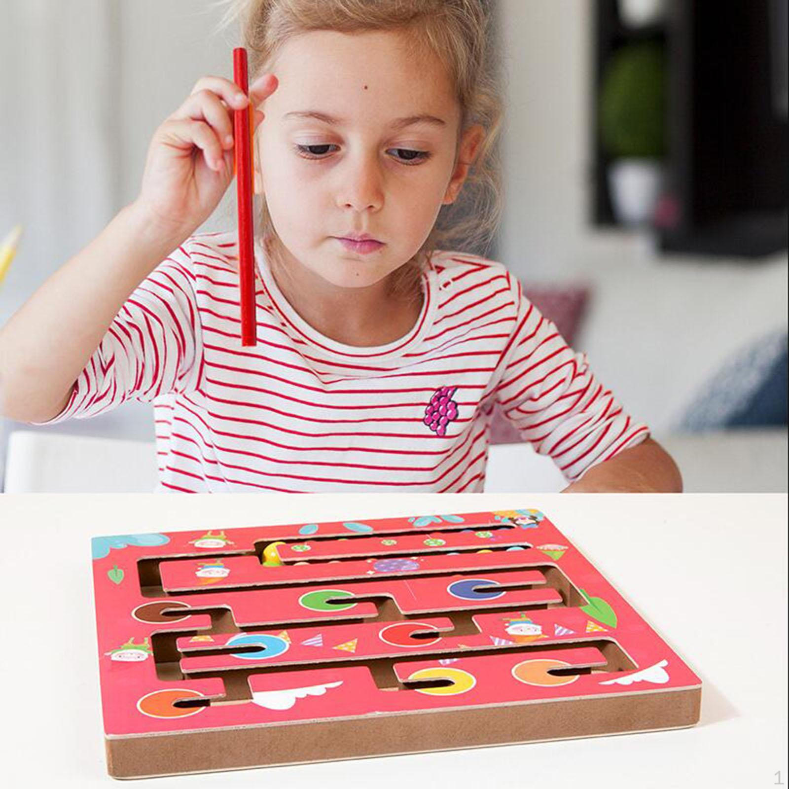 

Ручка с бусинами, лабиринт, деревянная головоломка, обучающая деятельность, развивающая мелкая моторика для детей Style A