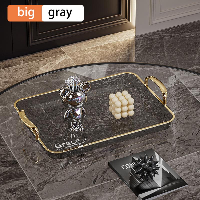 Square Storage Tray Home Living Room Coffee Table Tea Cup Storage Plate Acrylic Tray Aromatherapy Organizer Tray Home Decor