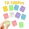 10-100Pcs Cute Fidget Toy Mini Squishy Toys Mochi Ice Block Stress Ball Toy Kawaii Transparent Cube Cat Paw Fish Stress Relief