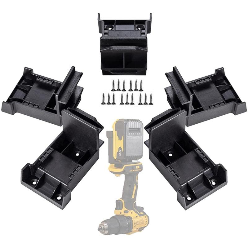 5Pcs Battery Holder Wall Mount Battery Base Bracket Suitable for Battery Storage Organization Fixing Accessories
