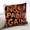 No Pain No Gain cushion cover Home Bedding Sofa living Room pillowcase Simple Soft Skin Cushion Cover Party Gift