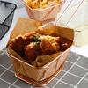 Quadratische Frittierkörbe Edelstahl Frittierkorb mit Griff Stahl Küchen Kochwerkzeug für Knusprige Pommes Frites Chip Korb Pommes Frites Netzkorb Lebensmittel