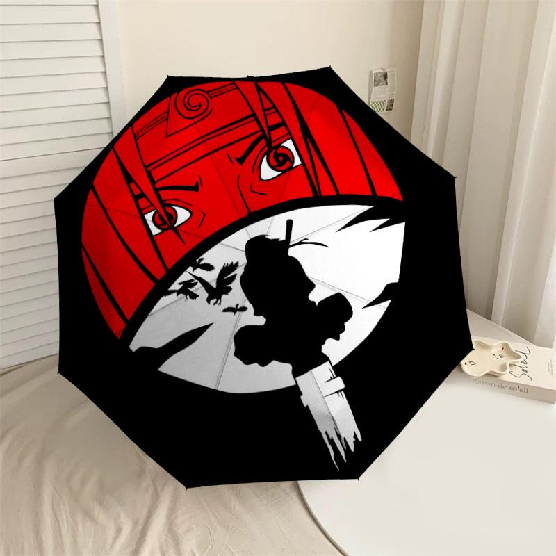 

1PC Ninja Mask Automatic Open/Close Umbrella with Windproof, 8-Rib Sturdy Canopy, Durable Ribs, Fashionable Design,1293A