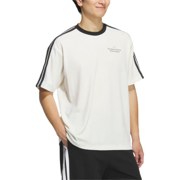 adidas SS25 Comfortable Casual Loose Short Sleeve T-Shirt Men Tops KF2472