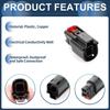 INFINAUTO 1 Set 4 Pin Headlight Waterproof Connector Plug 1.5mm Series Female Wire Terminal