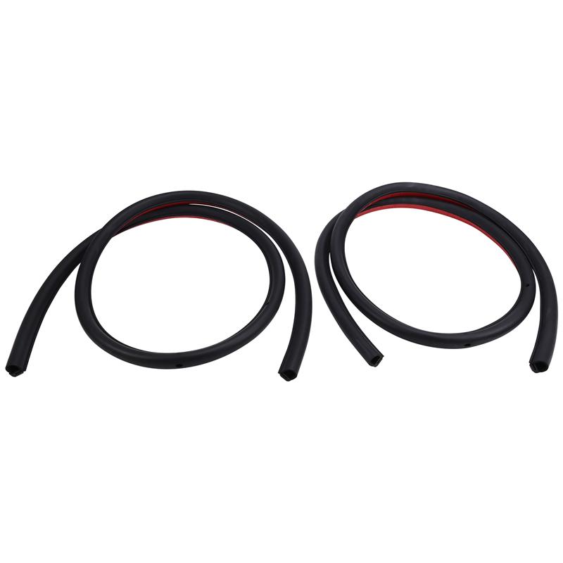 1Pair Car Rear Door Seal 1090509-00-D 1090508-0-D For Tesla Model 3 2017- Door Sealing Rubber Waterproof Strips