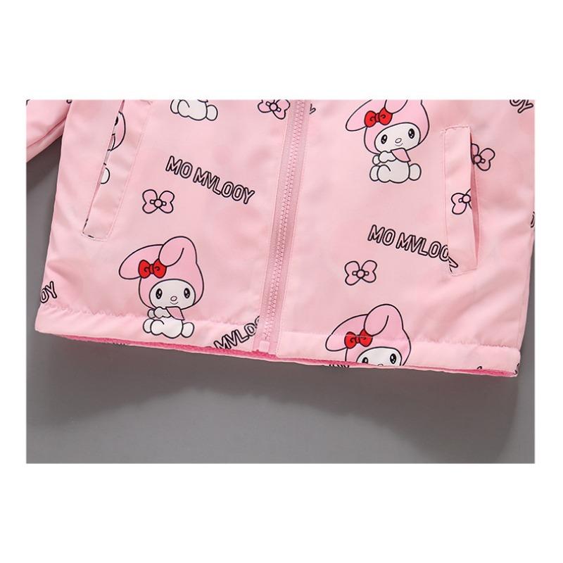 Girl S Big Kids Two Sided Fleece Lined Thick Fashion Jacket