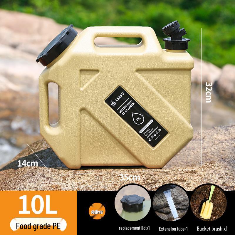 Food Grade PE Water Bucket with Faucet for Outdoor, Camping, and Household Use