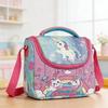 1pcs Cartoon Unicorn Lunch Bag Portable Food Storage Pouch for Students Outdoor Travel Camping Reusable Lunch Box Tote