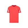 Emporio Armani SS23 EA7 Series Striped Crew Neck Logo Print T-Shirt Men Tops Orange 3RPT03-PJ3BZ-1480