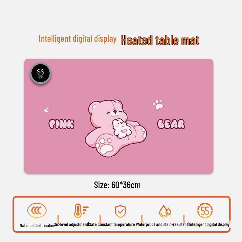 Electric Heating Desk Pad - Warm Mouse Pad for Office & Student Use