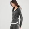 Handu Yishe Women's Hooded Faux Two-Piece Slimming Sweatshirt