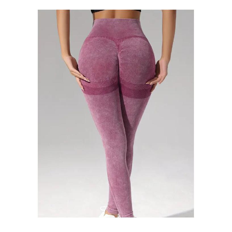 

Washed Knitted Seamless Yoga Pants With High Waist, Hip Lifting, Matte Yoga For Slimming, Sports Running, Fitness Pants For Women S