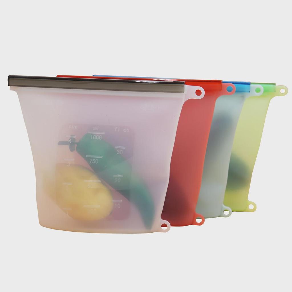 New Silicone Fresh-Keeping Ziplock Bag for Food Storage and Freezing
