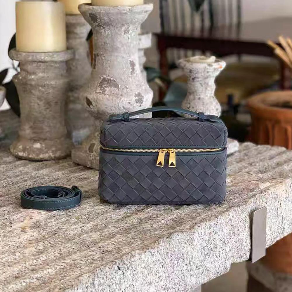 2025 Cross-Border New Style Cowhide Small Square Bag Womens Exquisite Coin Purse Handheld Fashion Ladies Bag Versatile Decoration Small Bag