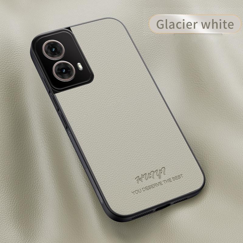 

Кожаный чехол Magsafe для Motorola Moto G85 S50 Neo 5G Магнитный держатель для автомобиля Беспроводная зарядка Силиконовая жесткая крышка для телефона XT2427 Moto S50 Neo белый