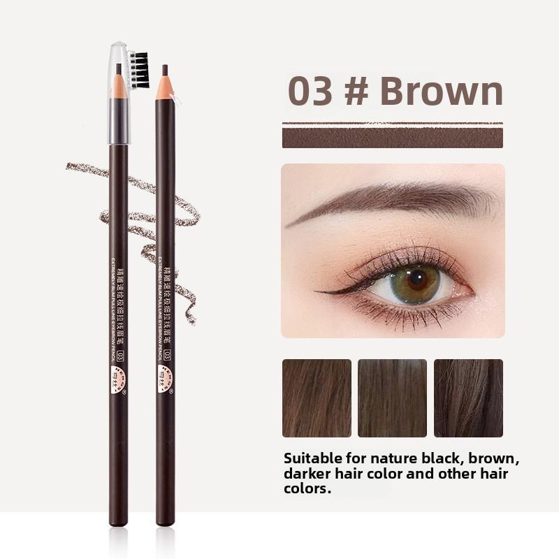 Extremely Fine Drawstring Eyebrow Pencil Extremely Fine Waterproof and Non-staining Makeup Pen