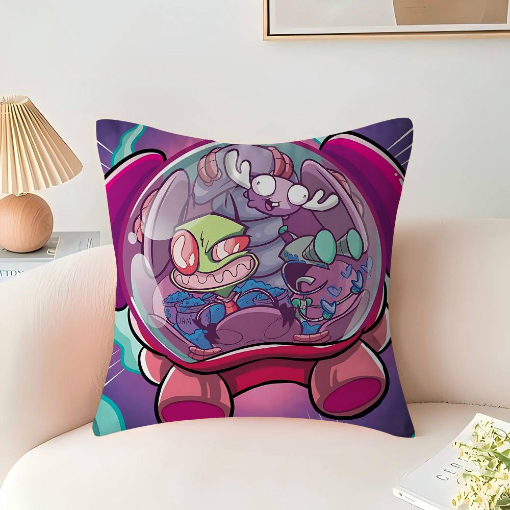 Cartoon I-Invader-Zim Personalized Pillow Cover Kids Bedroom Wild Party Decor Pillowcase Kid Birthday Shower Gift