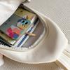 Women's Crossbody Bag Solid Color Chest Bag Student Class Shoulder Bag