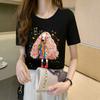 White Short-sleeved T-shirt for Women In Summer New Pure Cotton Loose Slimming Half-sleeved Age-reducing Top