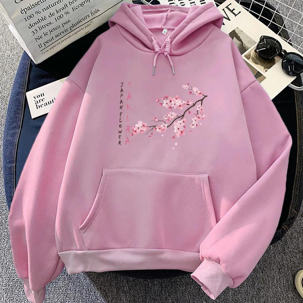 Hana Sakura Japanischer bedruckter Hoodie Unisex lässig Langarm bequem für Männer und Frauen im Frühling und Herbst
