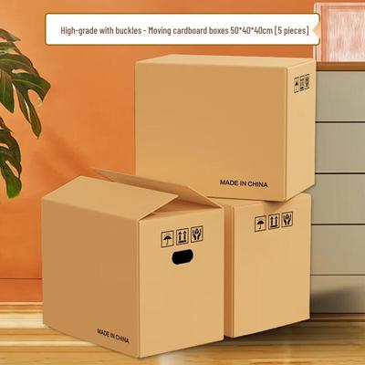 Cardboard Moving & Storage Boxes with Buckle Handles