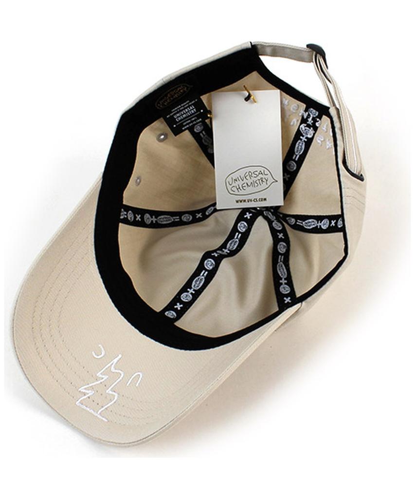 Yunibeosyeolkemiseuteuli Back Logo Cotton Beige Ballcap