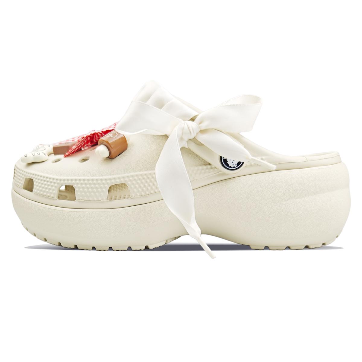 

Crocs Classic Platform Clog EVA Eight Stone Manufacturing Love Puppy Diary PAW Team Hole Shoes Unisex White 37-38 белый