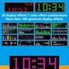 Music Spectrum Display 20 Dynamic Effects Voice Sensors Pickup Analyzers with Clock 384 LEDs 1624 Segment Rhythm Light